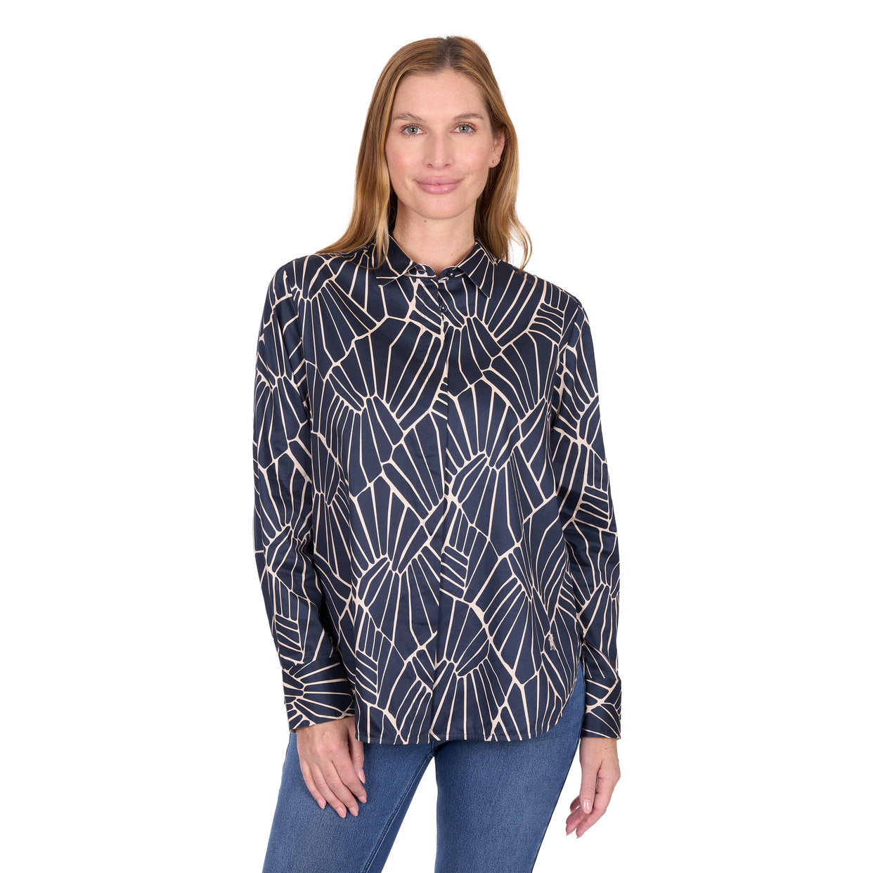 Thomas Cook Womens Narelle L/S Shirt (T6W2124069) Navy/Tan