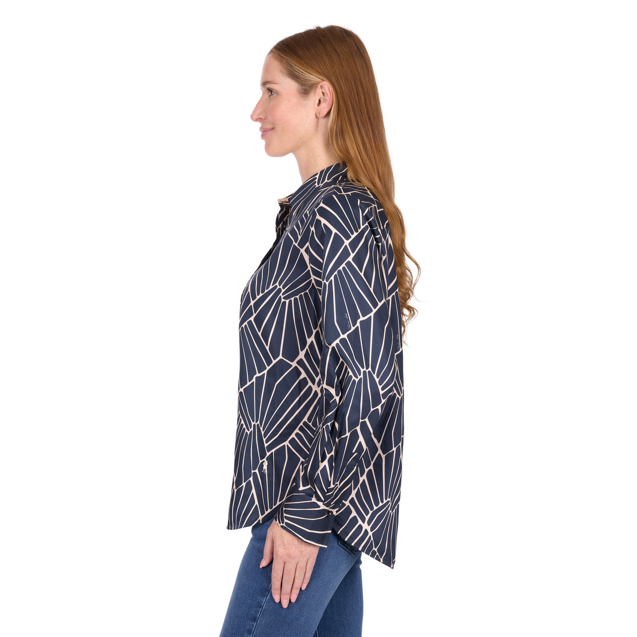 Thomas Cook Womens Narelle L/S Shirt (T6W2124069) Navy/Tan