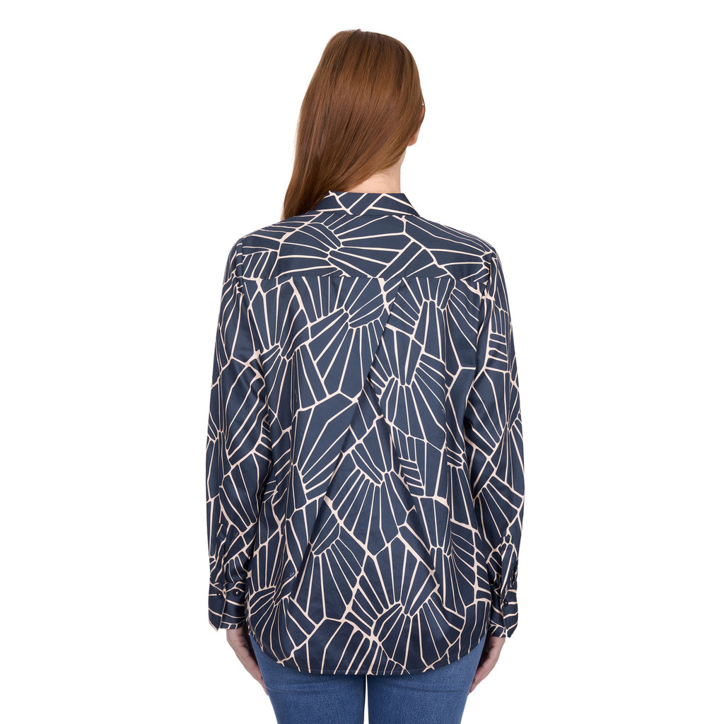Thomas Cook Womens Narelle L/S Shirt (T6W2124069) Navy/Tan