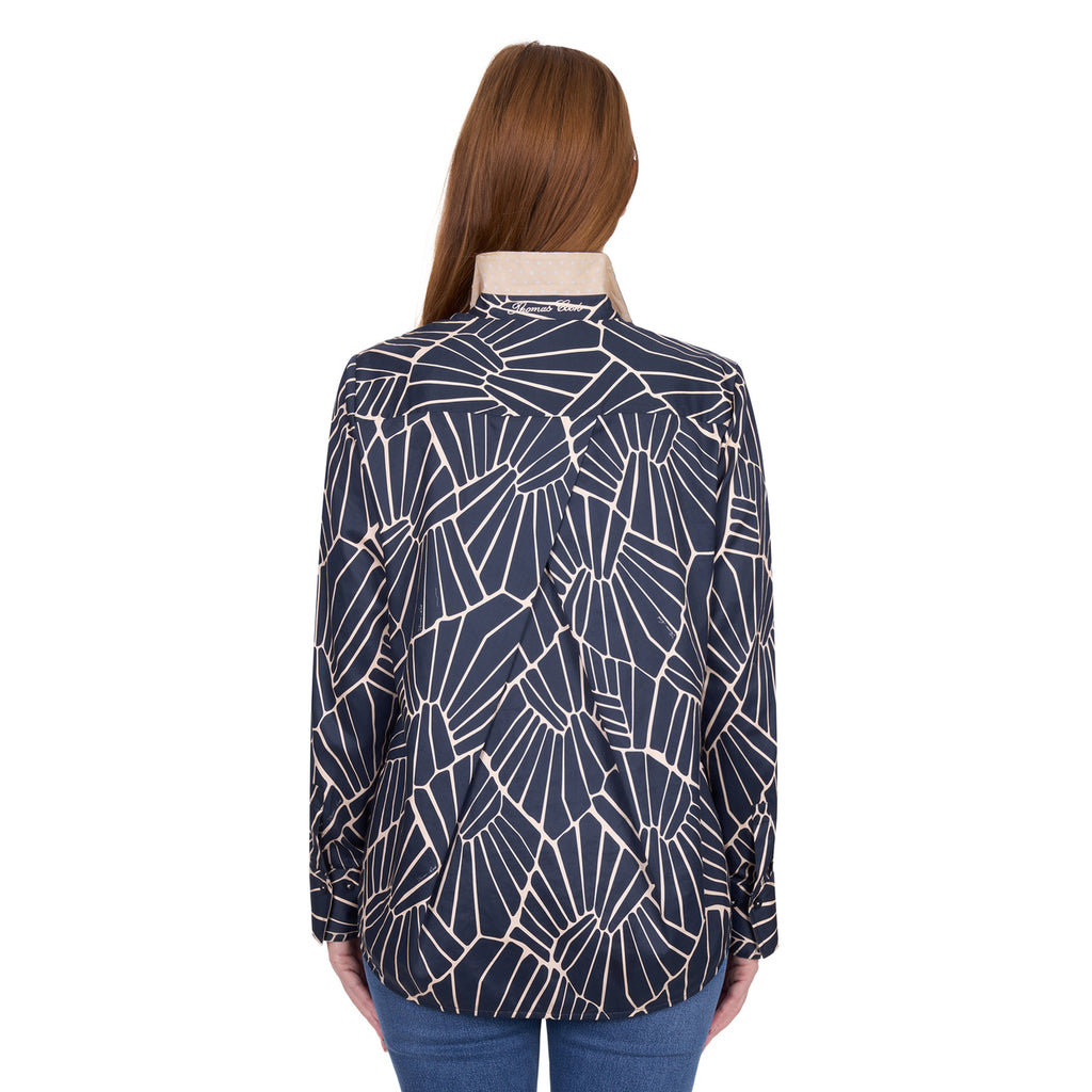 Thomas Cook Womens Narelle L/S Shirt (T6W2124069) Navy/Tan