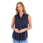 Thomas Cook Womens Pearl Sleeveless Shirt (T6S2116090) Navy