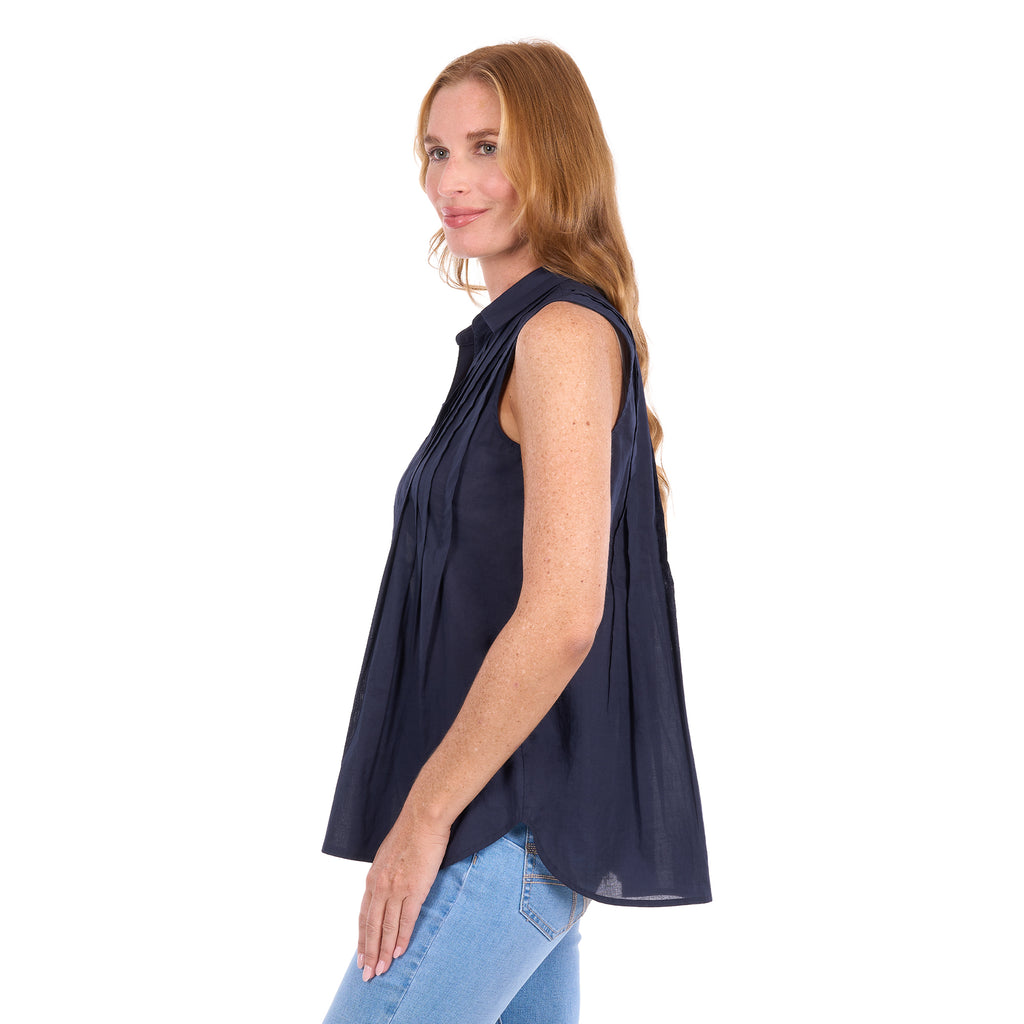 Thomas Cook Womens Pearl Sleeveless Shirt (T6S2116090) Navy