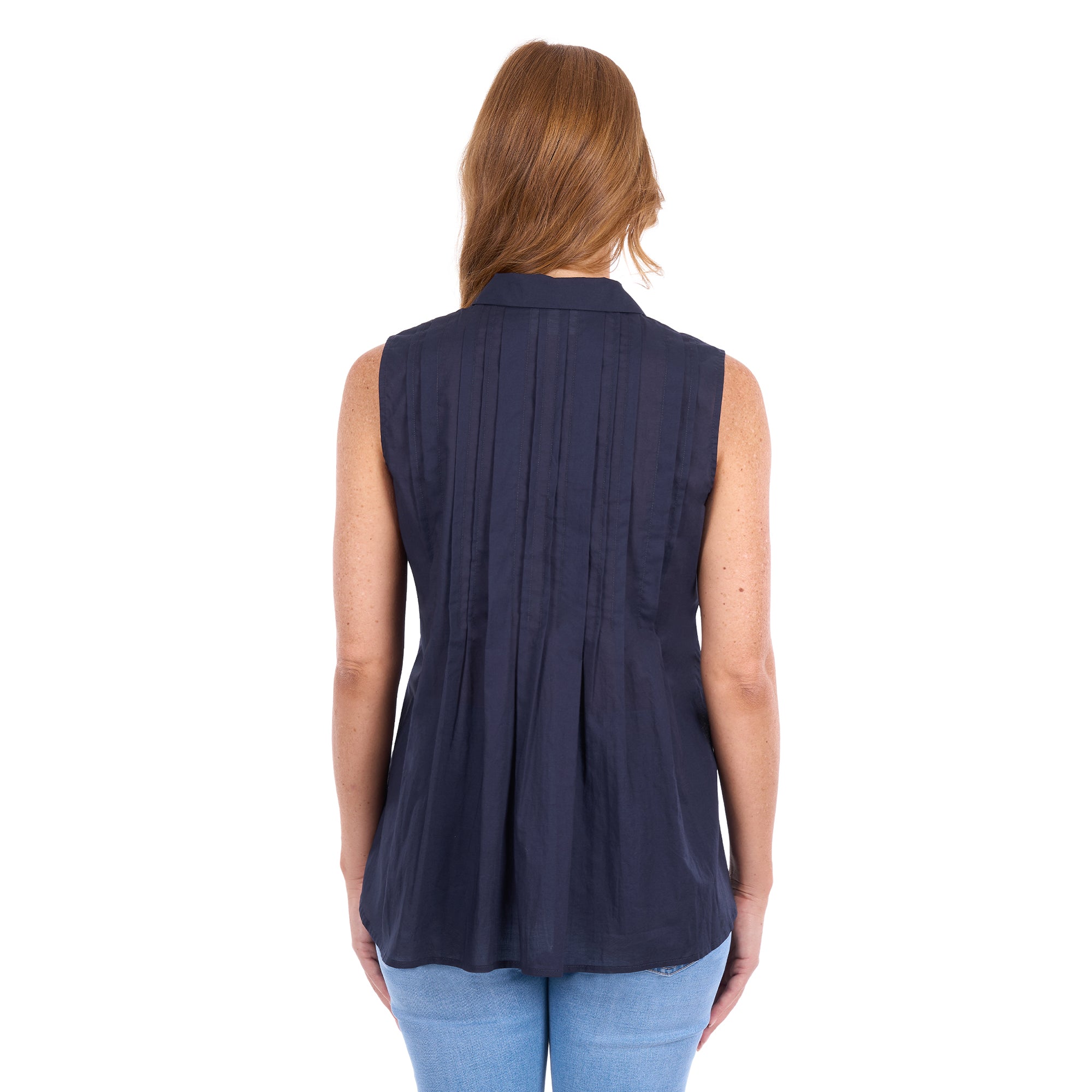 Thomas Cook Womens Pearl Sleeveless Shirt (T6S2116090) Navy