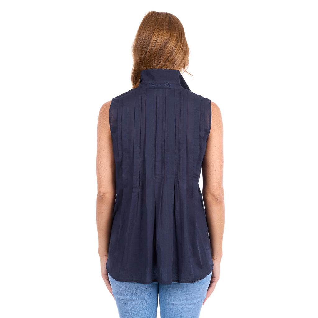 Thomas Cook Womens Pearl Sleeveless Shirt (T6S2116090) Navy