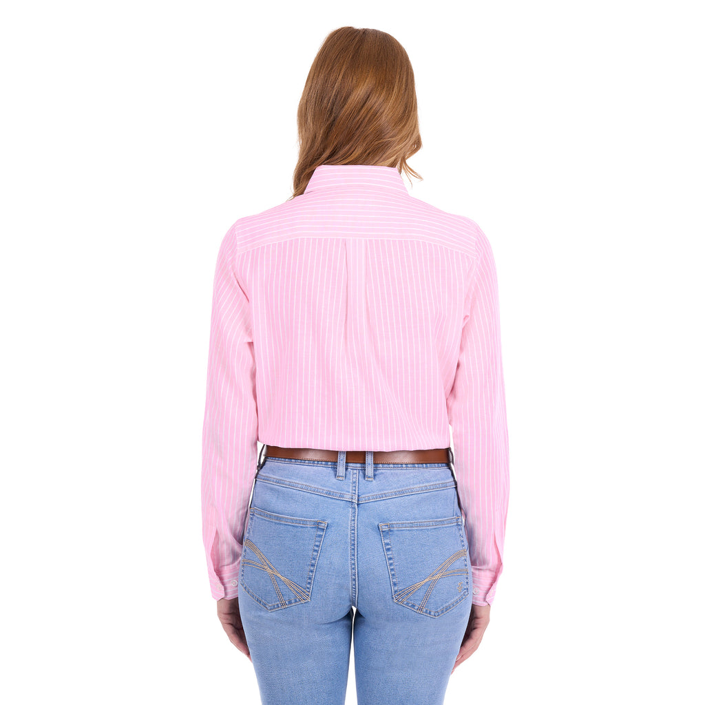Thomas Cook Womens Penny L/S Shirt (T6S2130079) Rose Pink/White