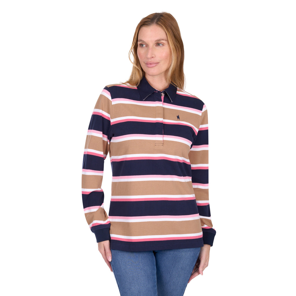 Thomas Cook Womens Ruth Rugby (T6W2506074) Tan/Pink