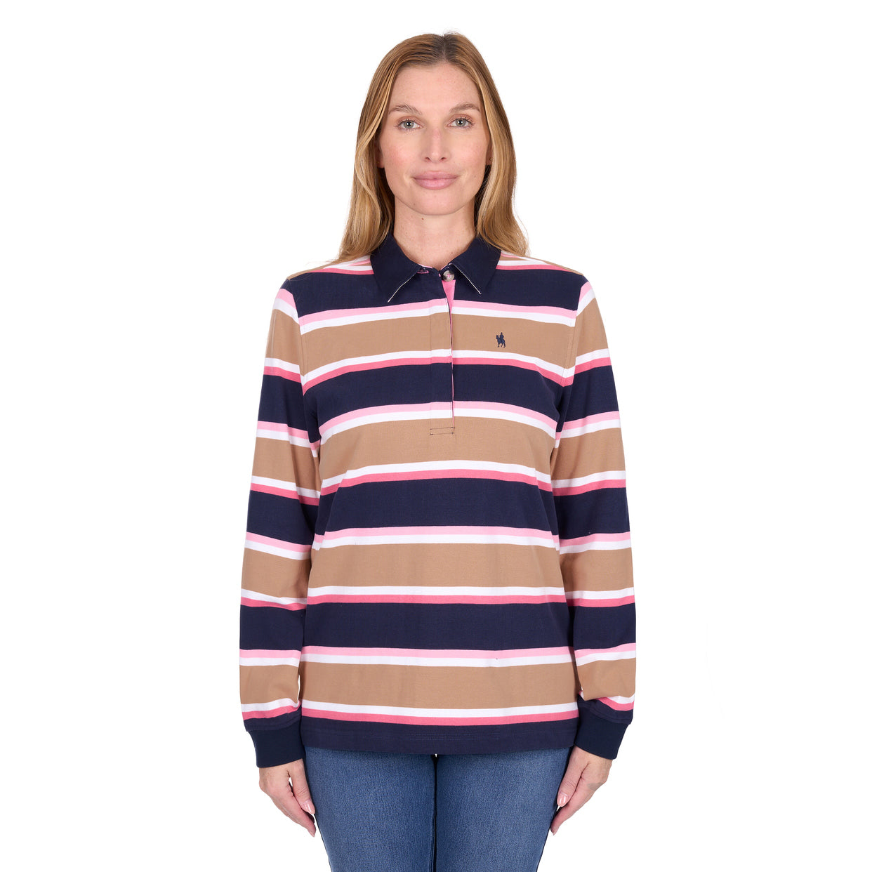 Thomas Cook Womens Ruth Rugby (T6W2506074) Tan/Pink
