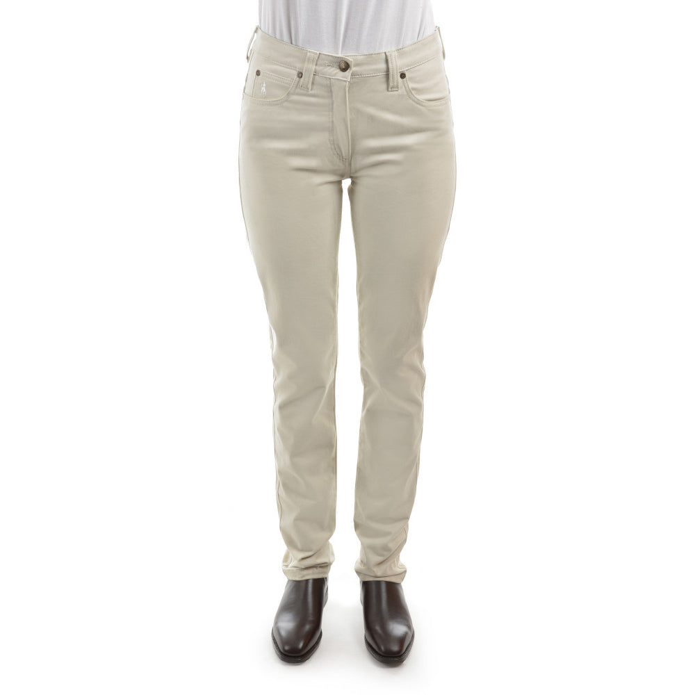 Thomas Cook Womens Stretch Moleskin Wonder Jeans Mid-Reg-Boot (TCP2229007) 34Leg Stone Front