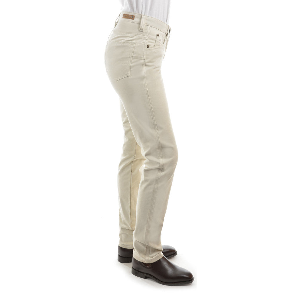 Thomas Cook Womens Stretch Moleskin Wonder Jeans Mid-Reg-Boot (TCP2229007) 34Leg Stone Side