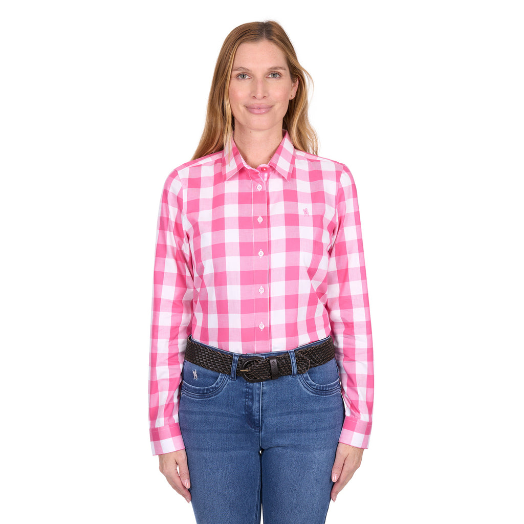Thomas Cook Womens Tamara L/S Shirt (T6W2110145) Pink/White