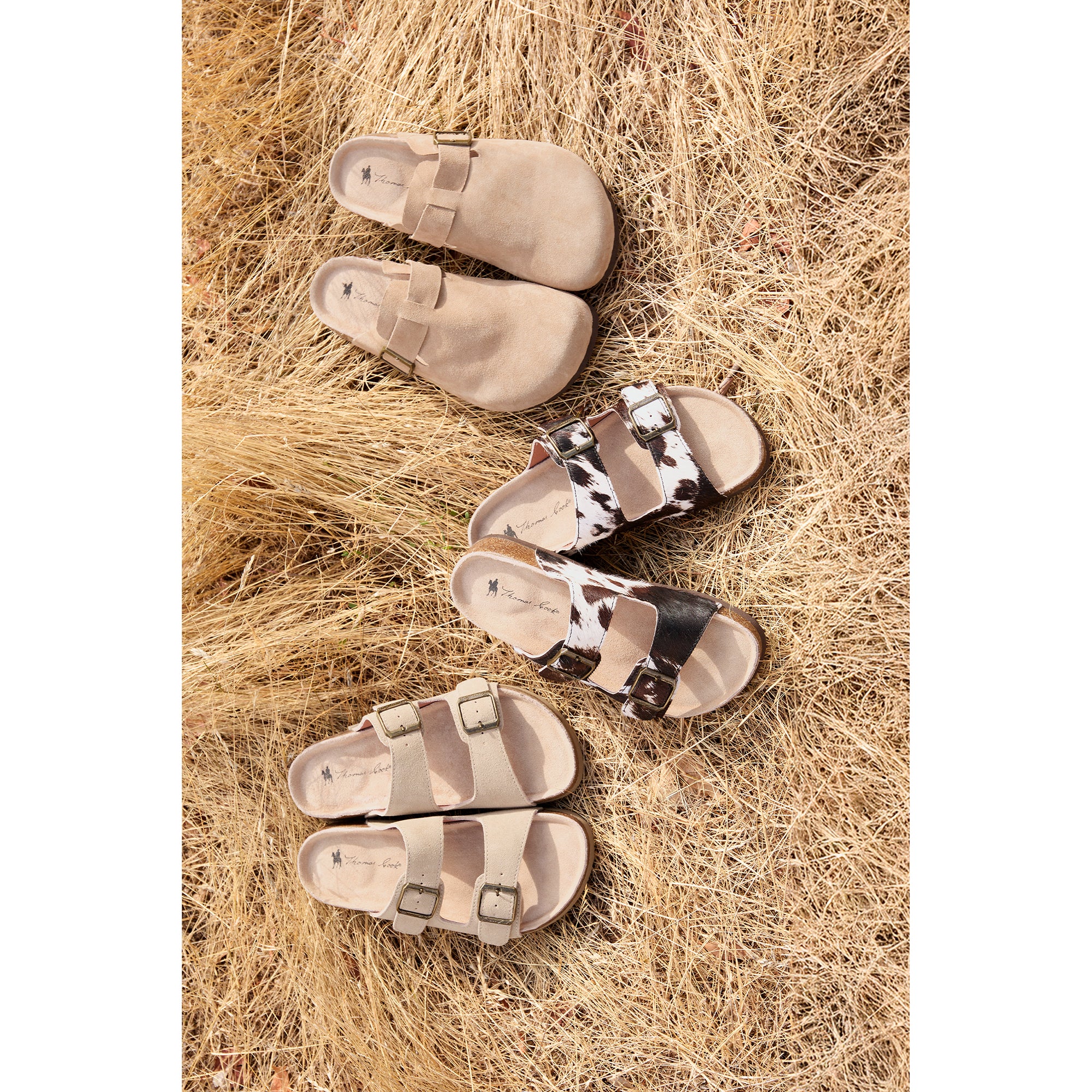 Thomas Cook Womens Trinity SD Buckle Sandals (TCP28529) Taupe