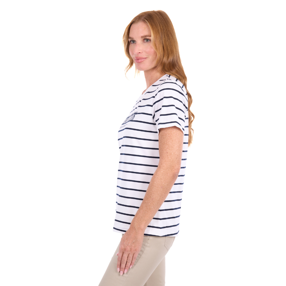Thomas Cook Womens Wilma S/S Tee (TCP2515106) Navy/White