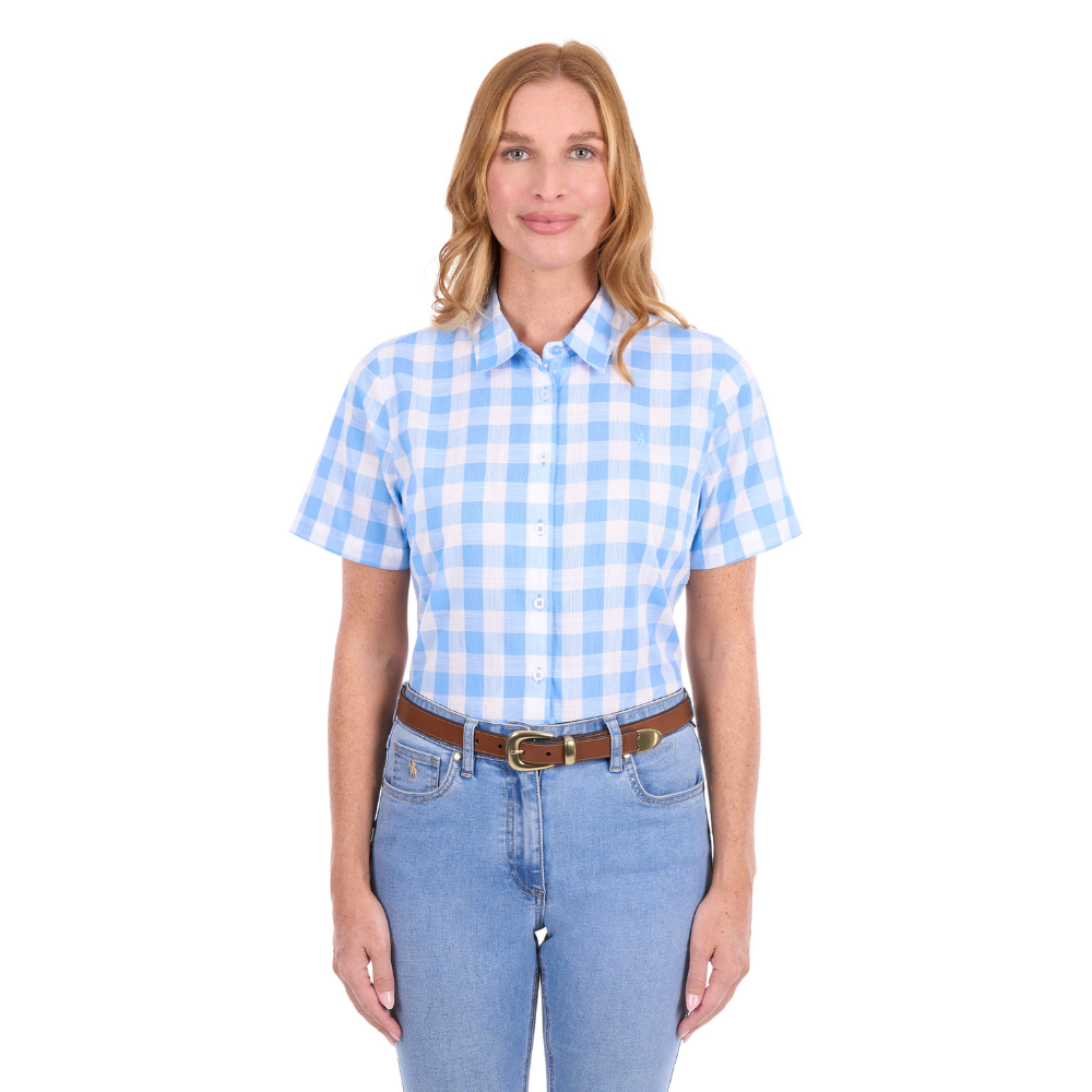 Thomas Cook Womens Wren S/S Shirt  (T6S2125073) Blue/White