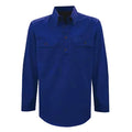 Thomas Cook Light Drill 1/2 Button L/S Shirt (TCP1126005) Cobalt