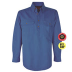 Thomas Cook Light Drill 1/2 Button L/S Shirt (TCP1126005) Wedgewood