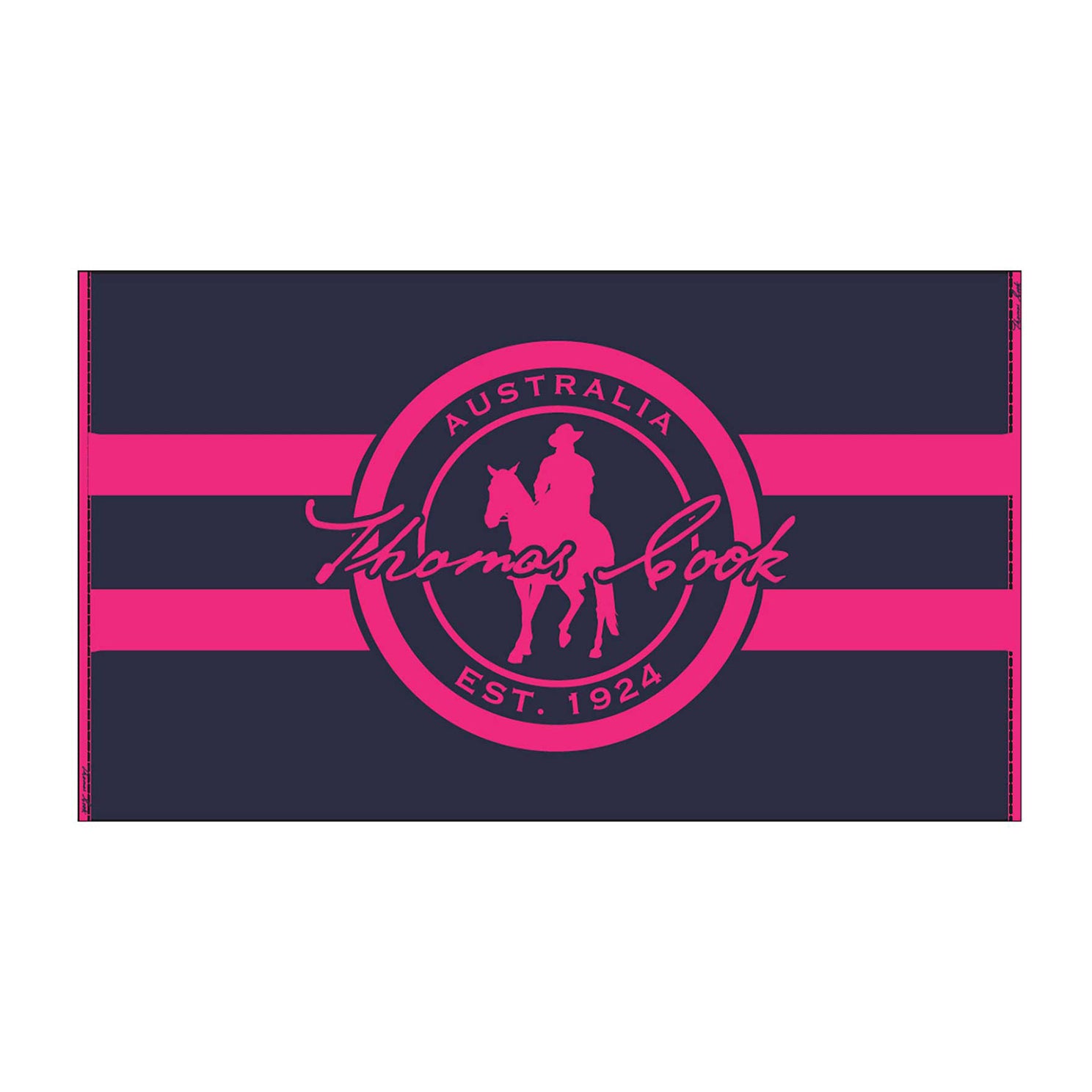 Thomas Cook Unisex Logo Towel (TCP1900TWL) Navy/Pink One Size [SD]