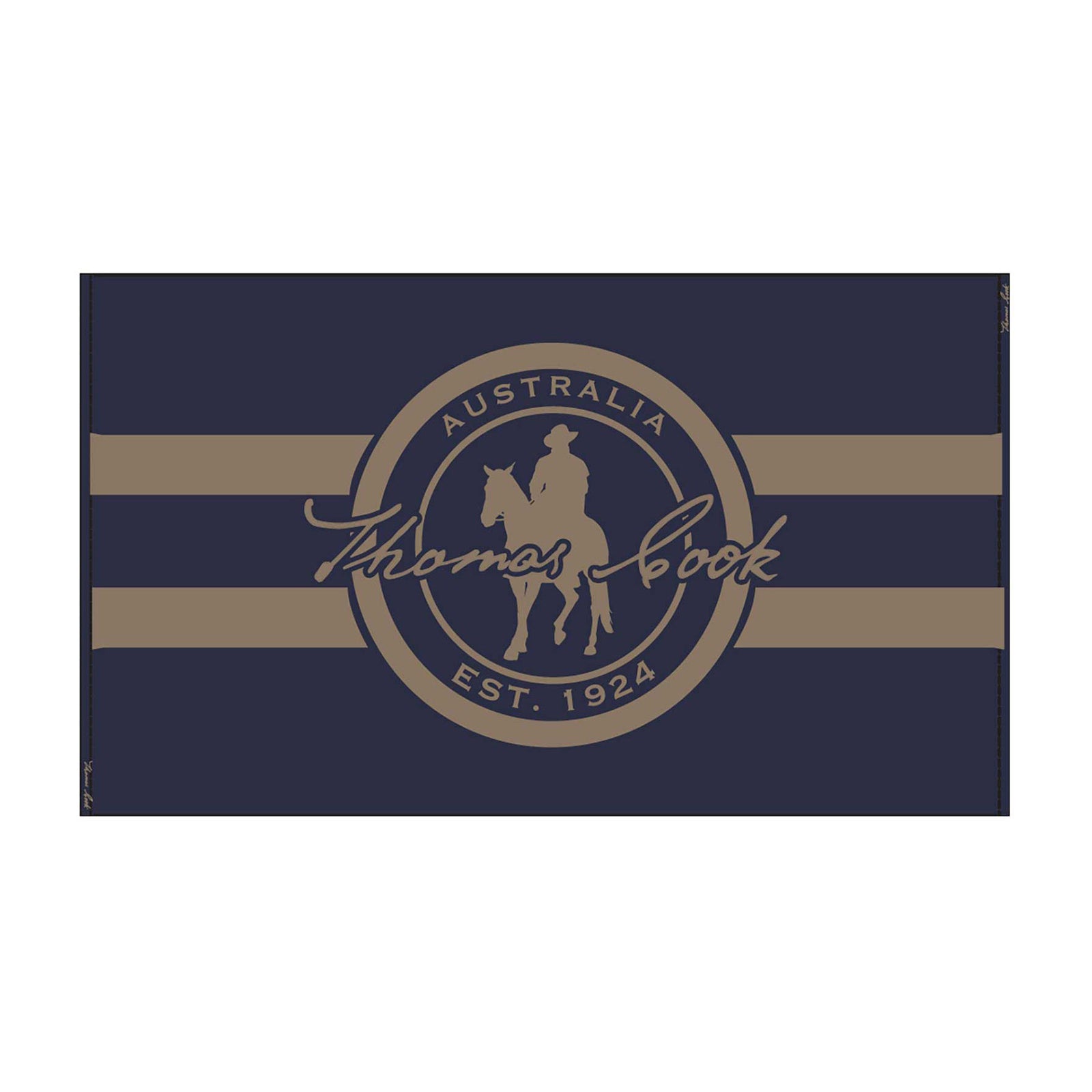 Thomas Cook Unisex Logo Towel (TCP1900TWL) Navy/Tan One Size