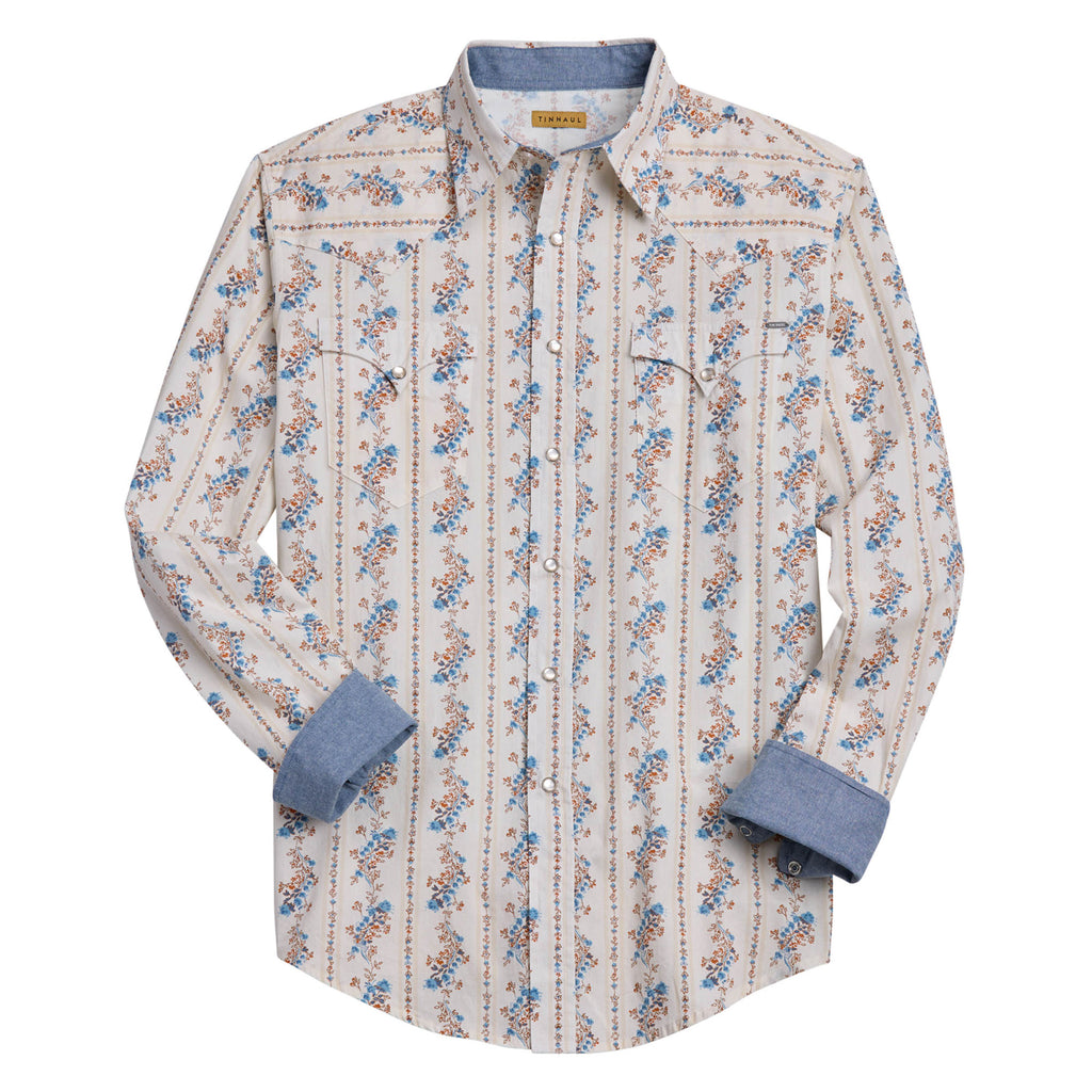Tin Haul Mens Collection L/S Shirt (01068316) Print White