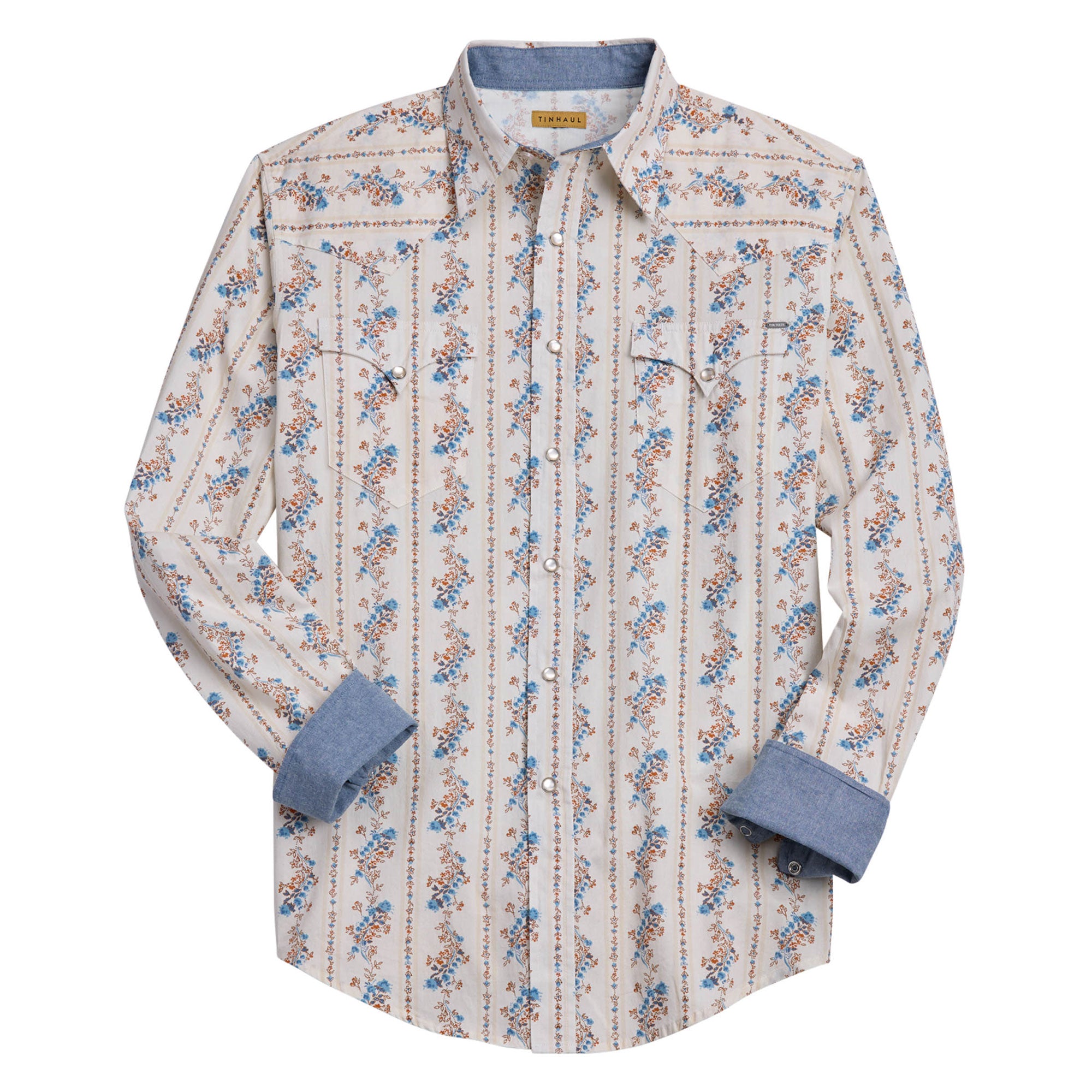 Tin Haul Mens Collection L/S Shirt (01068316) Print White