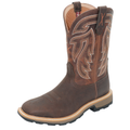 Twisted X Mens 11 Ultralite Work Western Boots (TCMUB0001) Chocolate/Burnt Brown