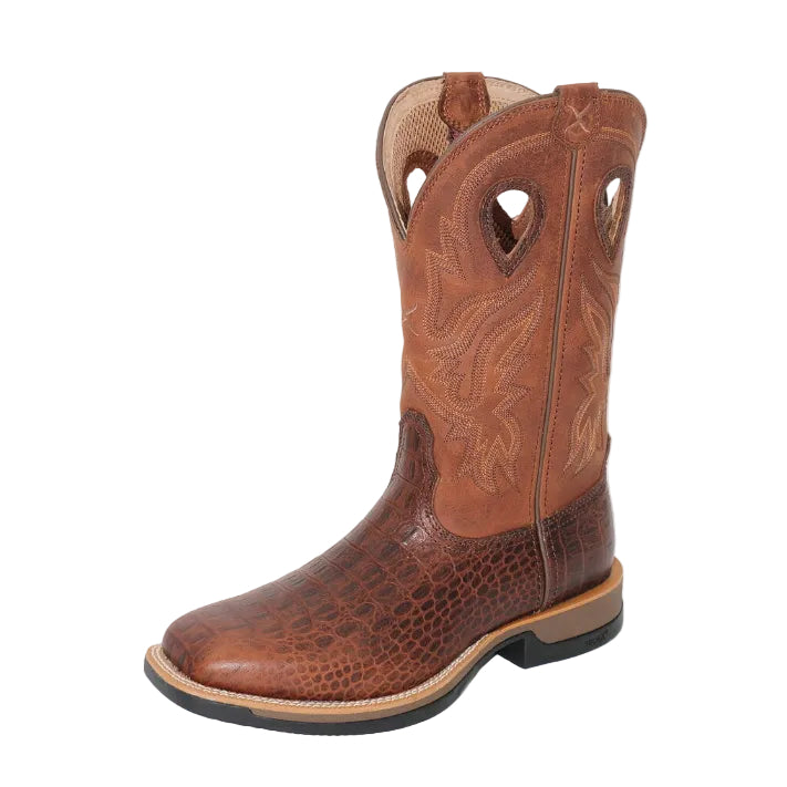 Twisted X Mens 12" Tech X1 Western Boots (TCMXW0020) Ginger/Rust