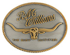 R.M.Williams Trophy Belt Buckle (CG219) Silver/Gold
