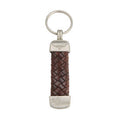 R.M.Williams Plaited Key Ring Nickle Fitting (CG949.06) Brown