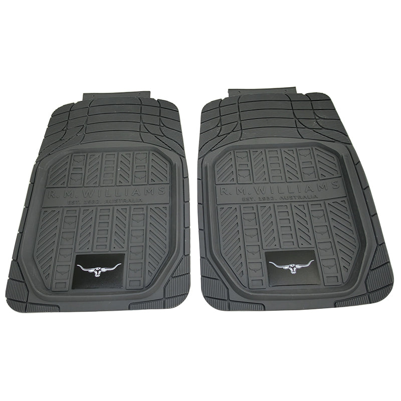 R.M.Williams Rubber Floor Mats Set of 2 (CG490) Grey
