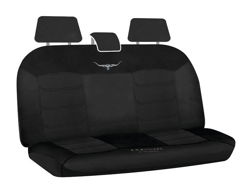 R.M.Williams Mesh Rear Seat Covers (MHRMWBX-BLK06) Black 06