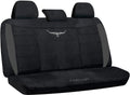 R.M.Williams Longhorn Velour Rear Seat Cover (VLRMW23BX-BLK06) Black