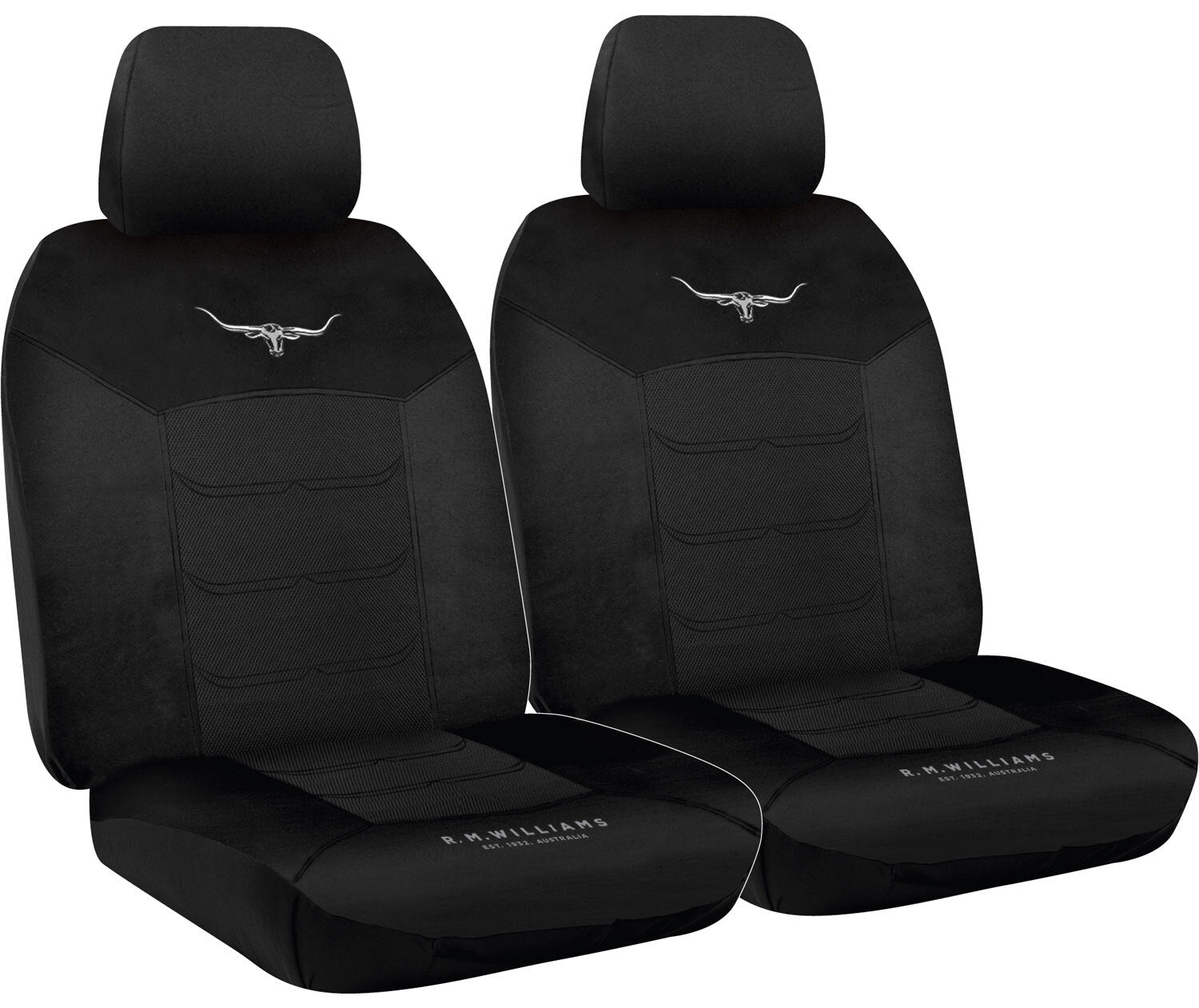 R.M.Williams Longhorn Mesh Seatcover (MHRMW16BLK30) Black 30