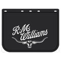R.M.Williams Heavy Duty Truck Mud Flap (MDRMWD) Black/White 60cm x 45cm