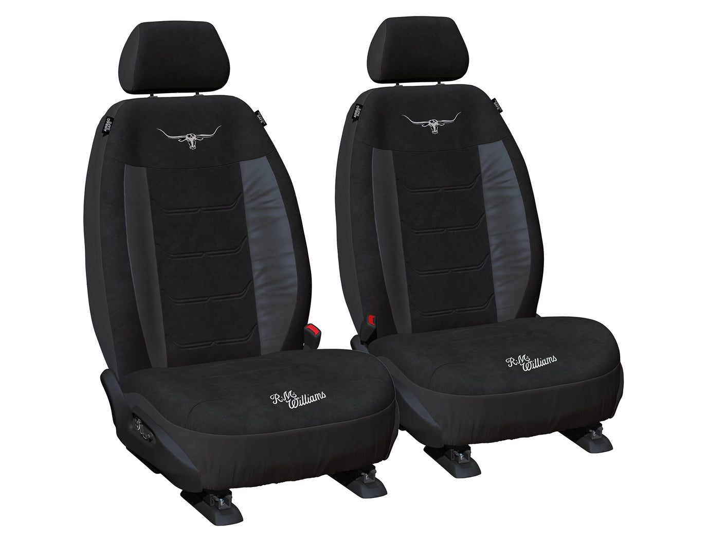 R.M.Williams Suede Velour Seat Covers (VLRMW23BX-BLK30) Black 30