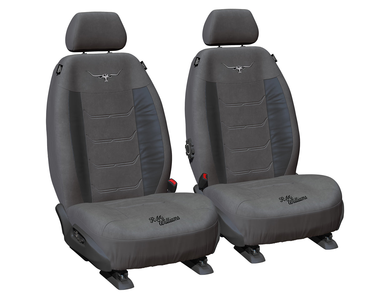 R.M.Williams Suede Velour Seat Covers (VLRMW23BX-GRY30) Grey 30