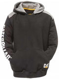 CAT Mens Logo Panel Hooded Sweatshirt (1910802) Black M
