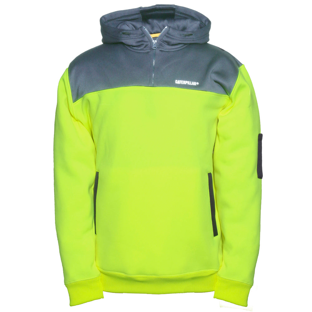 CAT Mens Hi Vis Hoodie (1910070) Yellow/Grey S
