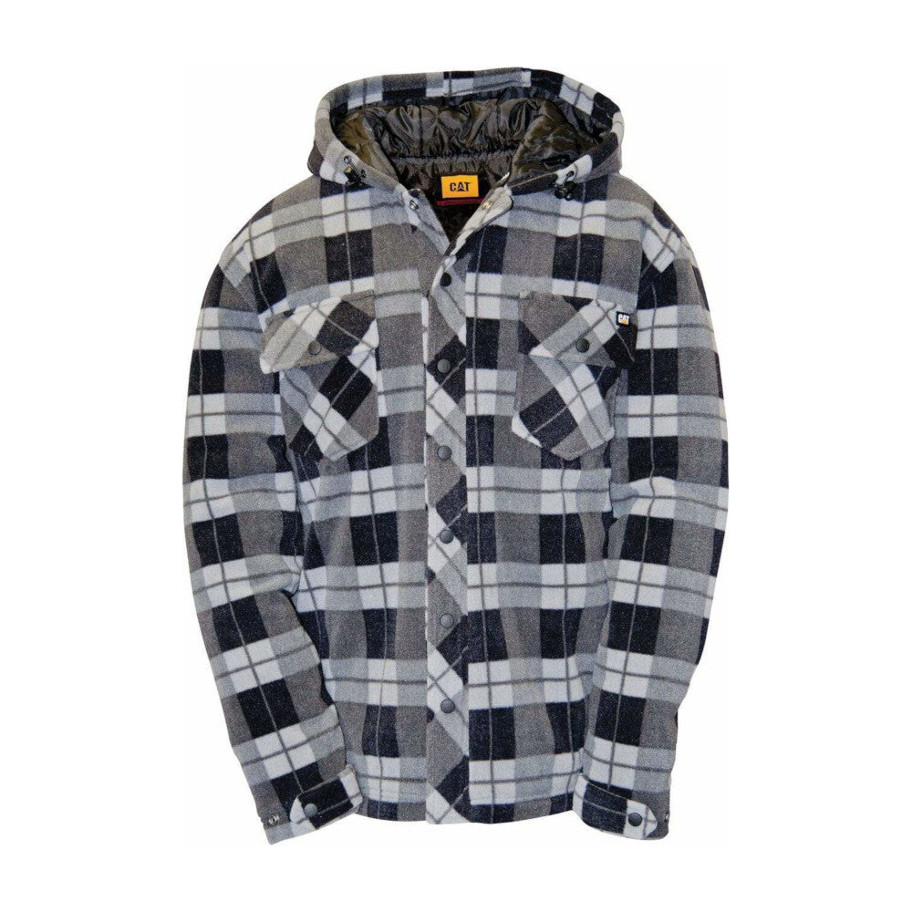 CAT Mens Active Work Jacket (1313058) Grey/Black Plaid 2XL