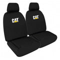 CAT Canvas Car Seat Covers Icon Design (CVCATBX-ICON30) Black
