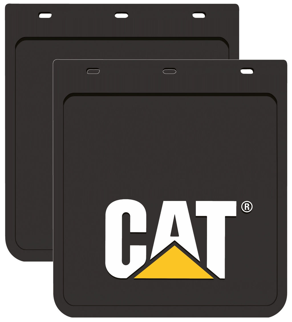 CAT Heavy Duty Mud Flaps (MDCATA) Black 26cm x 23cm [SET OF 2]
