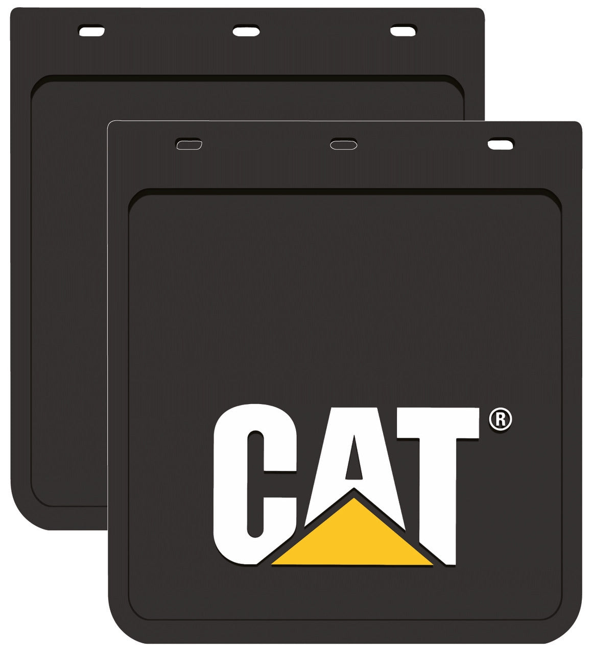 CAT Heavy Duty Mud Flaps (MDCATA) Black 26cm x 23cm [SET OF 2]