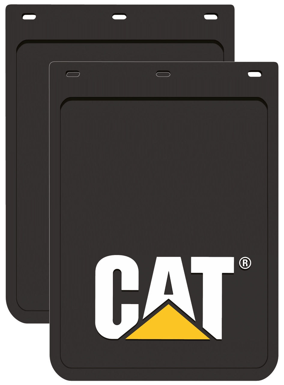 CAT Heavy Duty Mud Flaps (MDCATC) Black 36cm x 23cm  [SET OF 2]