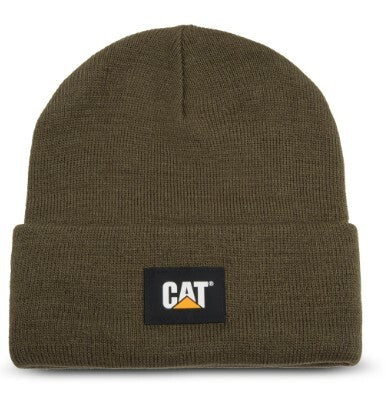 CAT Unisex CAT Label Cuff Beanie (1090026) Army Moss OSFM