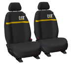 CAT 9oz Poly Canvas & Neoprene Seat Covers (NCCATBX-BLK30) Black/Yellow 30