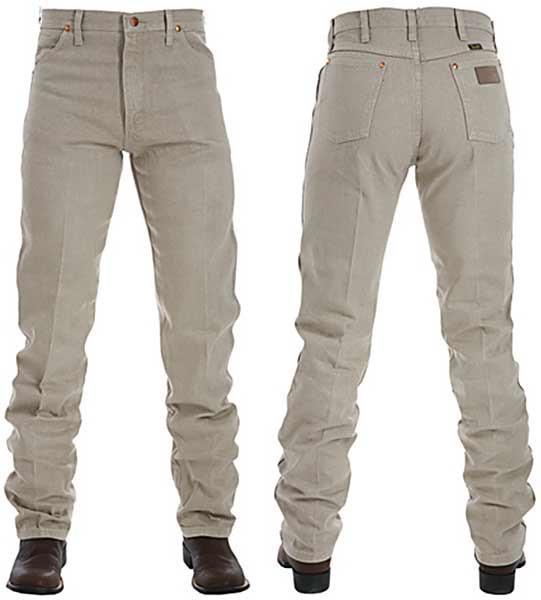 Wrangler Mens Cowboy Cut Original Fit Pre Washed Jeans (13MWZTN) Prewashed Tan 30X34