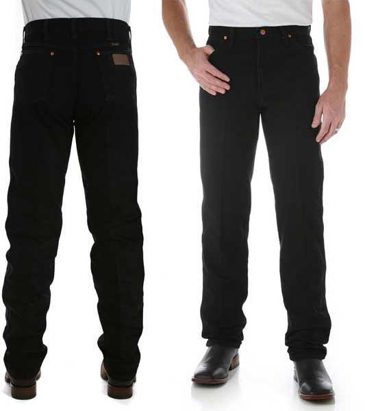 Wrangler Mens Cowboy Cut Original Fit Jeans (13MWZWK34) Shadow Black 36x34