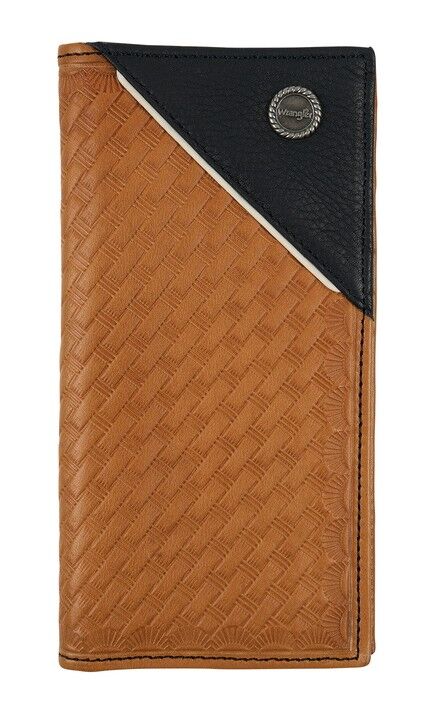 Wrangler Mens Sawyer Rodeo Wallet (X5W1986WLT) Tan/Black [SD]