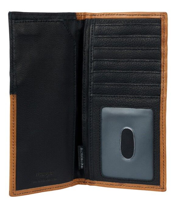 Wrangler Mens Sawyer Rodeo Wallet (X5W1986WLT) Tan/Black [SD]