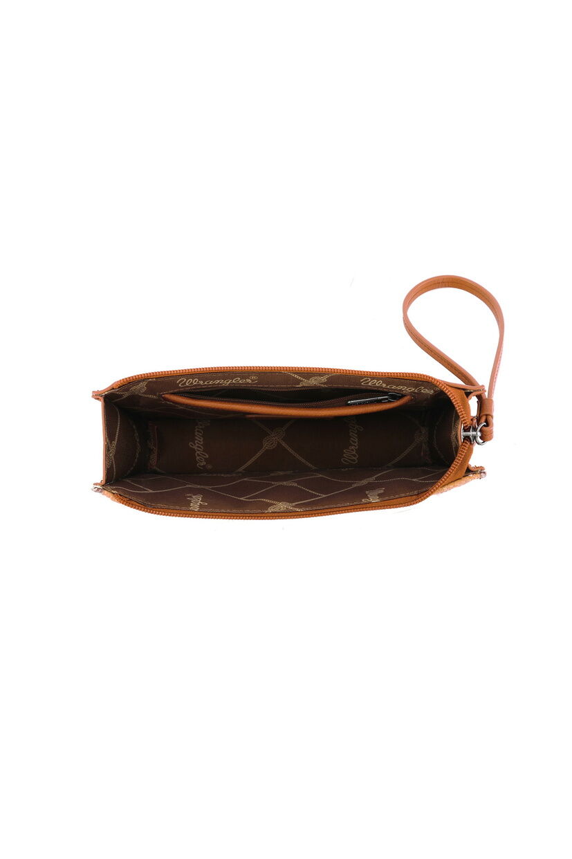 Wrangler Cilia Aztec Wristlet Purse (X5S2944WLT) Tan