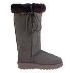 Wild Goose Premium Lace Up Long Sheepskin Ugg Boots (UB-532) Chocolate