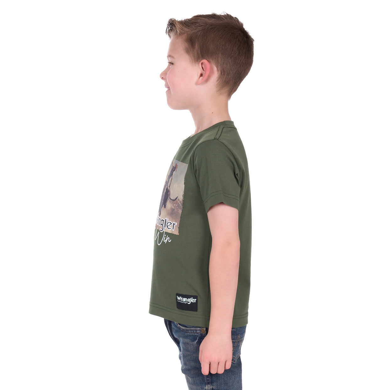 Wrangler Boys Carlos S/S Tee (X6W3557497) Cypress